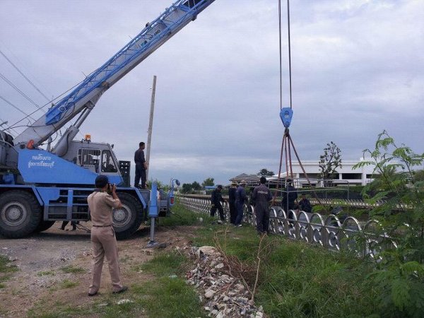 ติดตั้งอุปกรณ์สำหรับการทดสอบ ที่คลองทวีวัฒนา