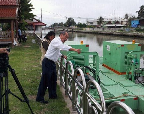 ติดตั้งอุปกรณ์สำหรับการทดสอบ ที่คลองทวีวัฒนา